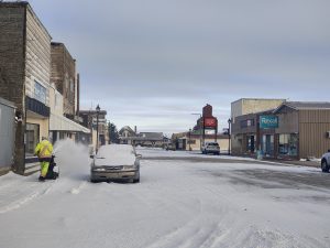 Deuxième journée de neige de l’hiver : un défi en Saskatchewan